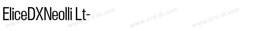 EliceDXNeolli Lt字体转换